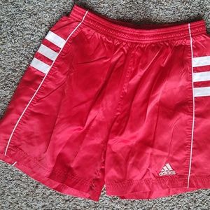 vtg / adidas /stitch logo soccer shorts / Sz M
